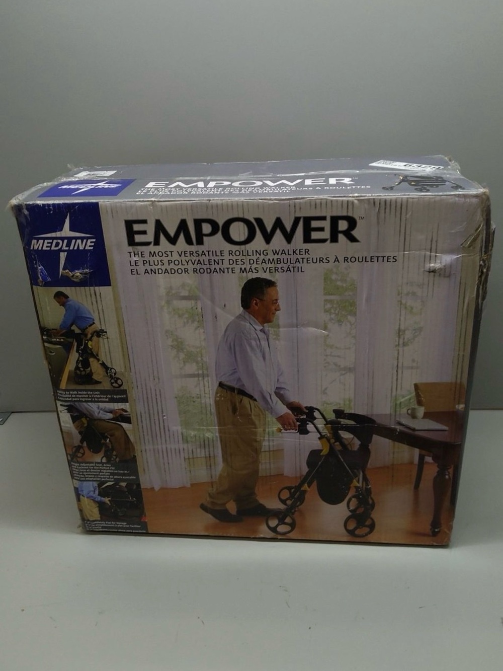 Empower Rolling Walker - Black